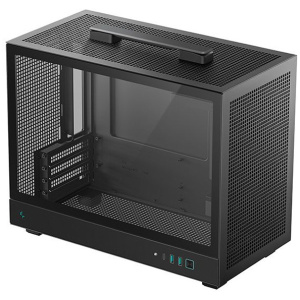 DeepCool CH160 Plus ház hőkezelt üveg oldallappal (fekete) #1