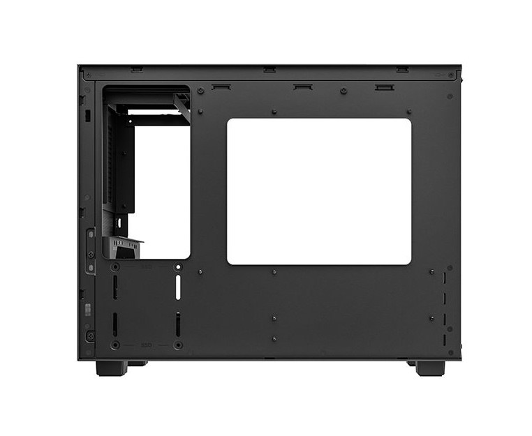 DeepCool CH160 Plus ház hőkezelt üveg oldallappal (fekete) #6