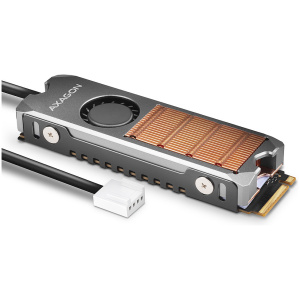 Axagon CLR-MFAN M.2 SSD aktív hűtőborda (80 mm magas) #1