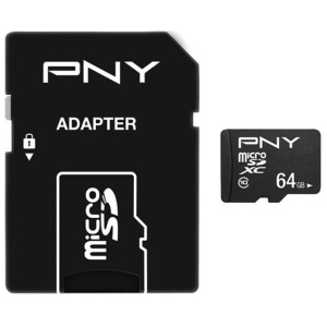 64GB PNY Performance Plus microSD kártya + SD adapter (Class 10) #1