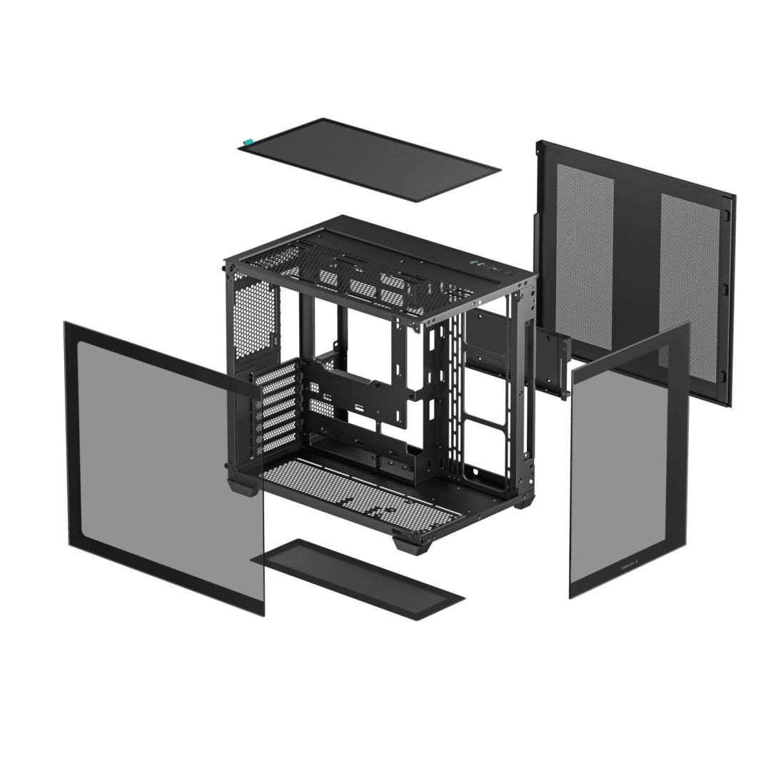 DeepCool CG530 ház hőkezelt üveg oldallapokkal (fekete) #5