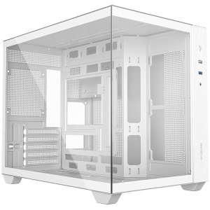 ID-Cooling VIEW 500 ház edzett üveg oldalapokkal - fehér #1