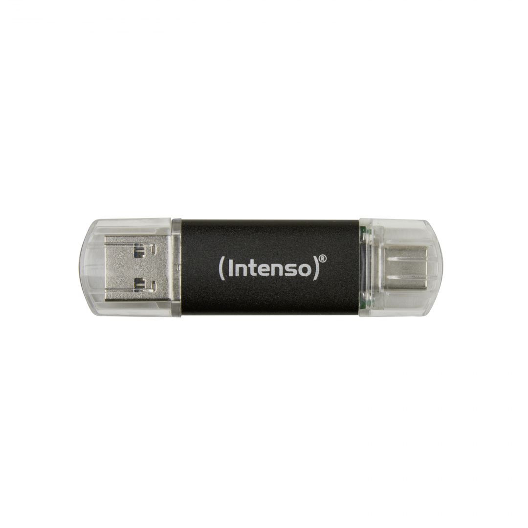 16GB Intenso Twist-Line USB 3.2 (USB-A + USB-C) Pendrive (fekete) #1
