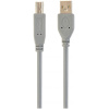 Gembird USB 2.0 kábel (A/B) 1,8m (nyomtatóhoz) - szürke #1