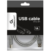 Gembird USB 2.0 kábel (A/B) 1,8m (nyomtatóhoz) - szürke #2