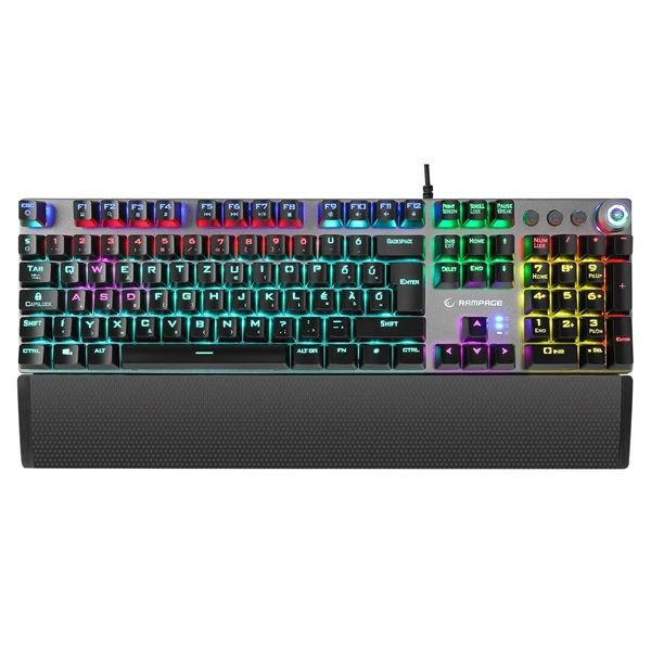Rampage KB-R28 BLADE PLUS mechanikus Gaming billentyűzet (Blue switch) #1