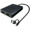 i-tec USB-A/USB-C Dual 4K/60 Hz HDMI elosztó #1