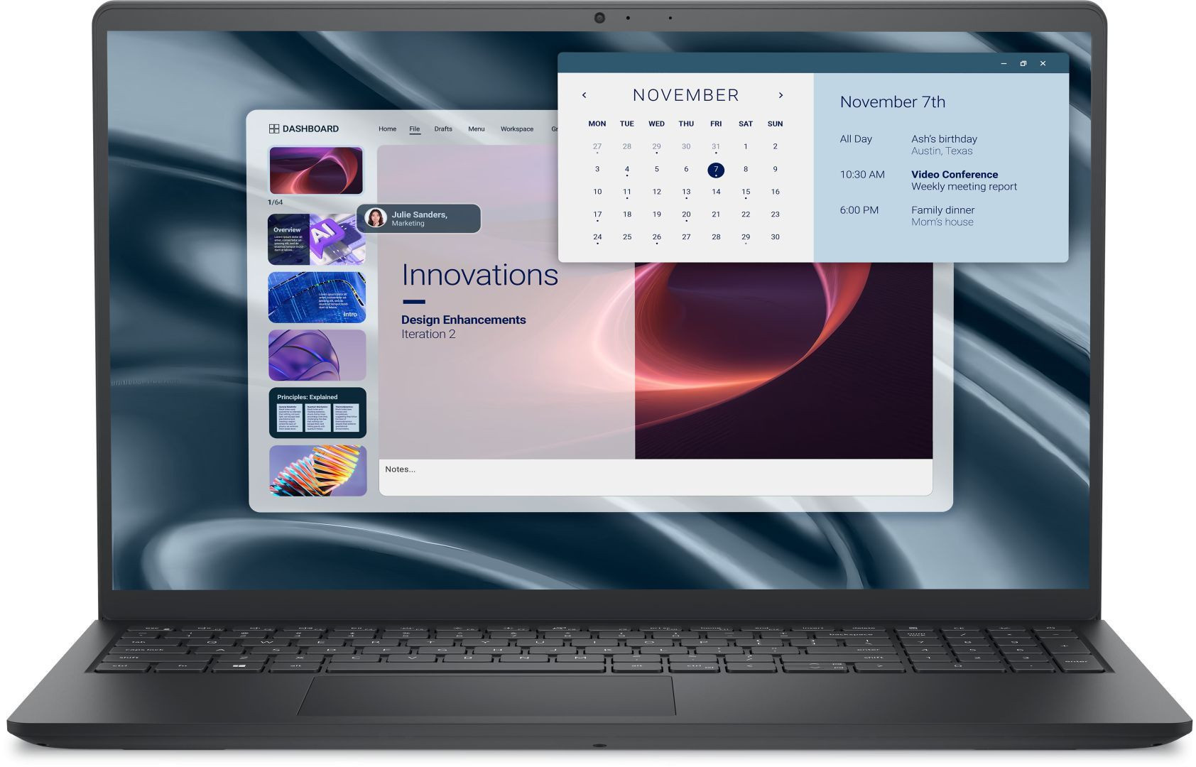 Dell Pro 15 Essential PV15255 notebook (fekete) PV15255_MDO_850_UBU #1