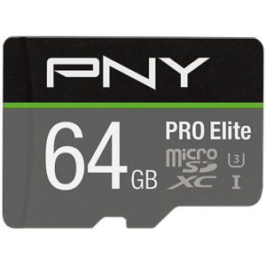 64GB PNY PRO Elite microSD kártya + SD adapter (Class 10) #1