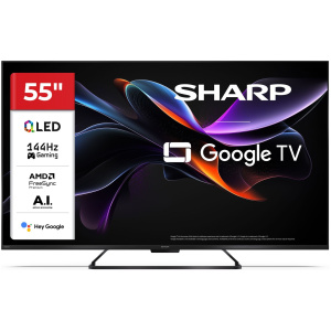 55" Sharp 4K Ultra HD 144Hz QLED Google TV (55HR7265E) #1