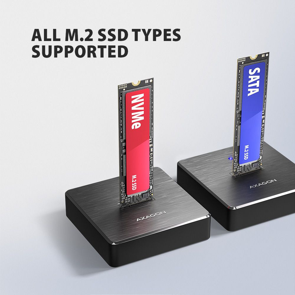 Axagon ADSA-M2C11 NVMe / SATA 10Gbps Dock dokkoló USB-C #3