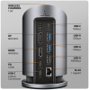 Axagon HMC-WL9 Type-C 10Gbps 9-In-1 hub vezeték nélküli töltéssel #3
