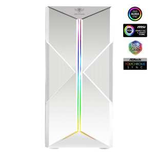 Spirit Of Gamer Clone 3 ARGB Tempered Glass ház (fehér) #2