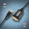 Axagon USB-A - soros RS-232 DB9-M FTDI aktív kábel, 1,5m #2