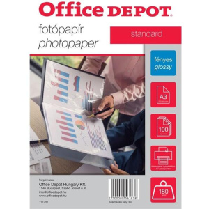 Office Depot fotó papír A3 100 lap, fényes (180g) #1