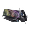 Trust GXT 792 Quadrox 4-in-1 Gaming szett (billentyűzet, egér, headset, egérpad) #1